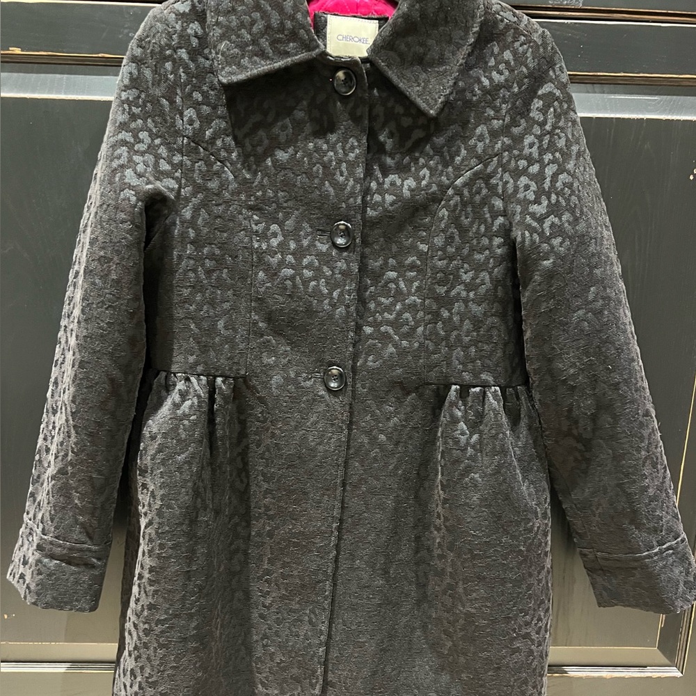 Cherokee Leopard Print Girls Coat XL 14-16